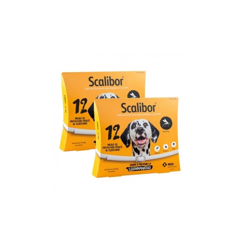 Scalibor Perro Grande Pack Ahorro 2 collares (65cm)