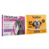 Foto 1 de Pack Súper Protección: collar Scalibor 65cm + Frontline Tri-Act 3 pipetas (20-40kg) para perros grandes