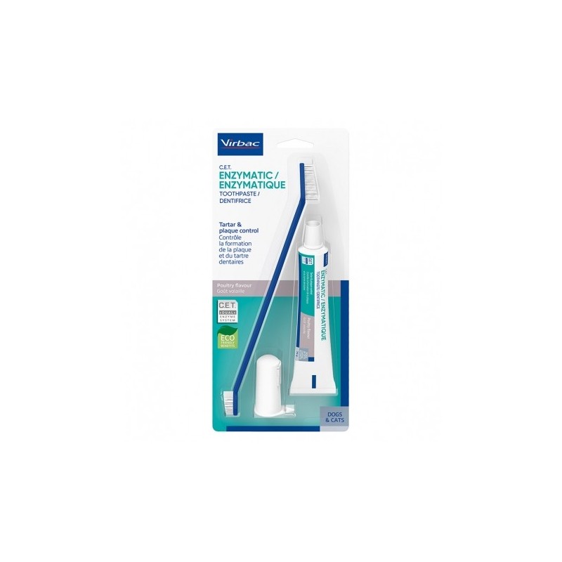 Virbac Kit Cepillo + Dentifrico Enzimatico C.E.T. 70Gr