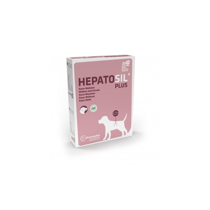 Hepatosil Plus Suplemento Hepatico en Perros de Razas Medianas 30 cpd