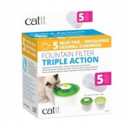 Catit Filtro de Triple Acción para Fuentes gatos