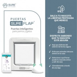 Puerta Microchip SureFlap® Connect Inteligente Para Perros y Gatos