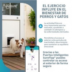 Puerta Microchip SureFlap® Connect Inteligente Para Perros y Gatos