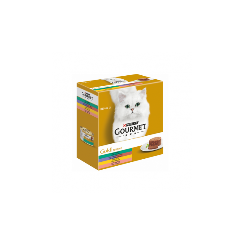 Gourmet Gold Tarrina Multipack sabores surtidos comida húmeda para gatos