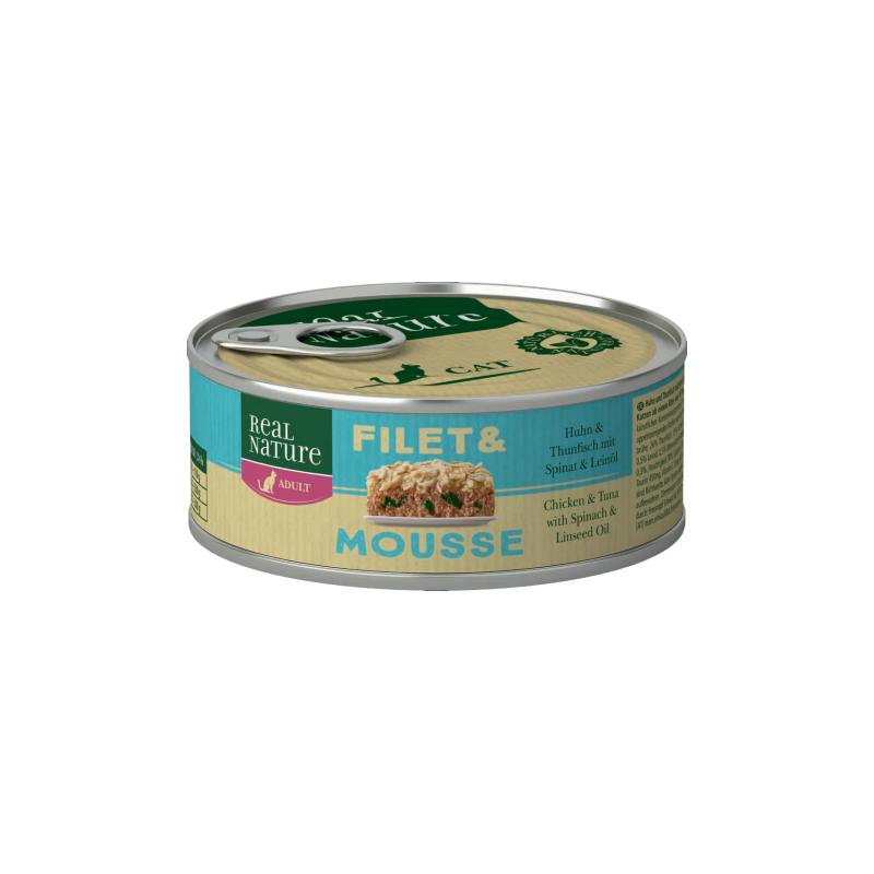 Real Nature Classic Para Gatos Latitas Pollo Atún Mousse