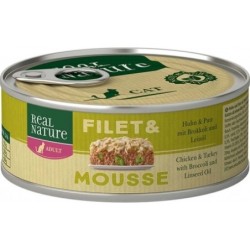 Real Nature Classic Para Gatos Latitas Pollo Pavo Mousse