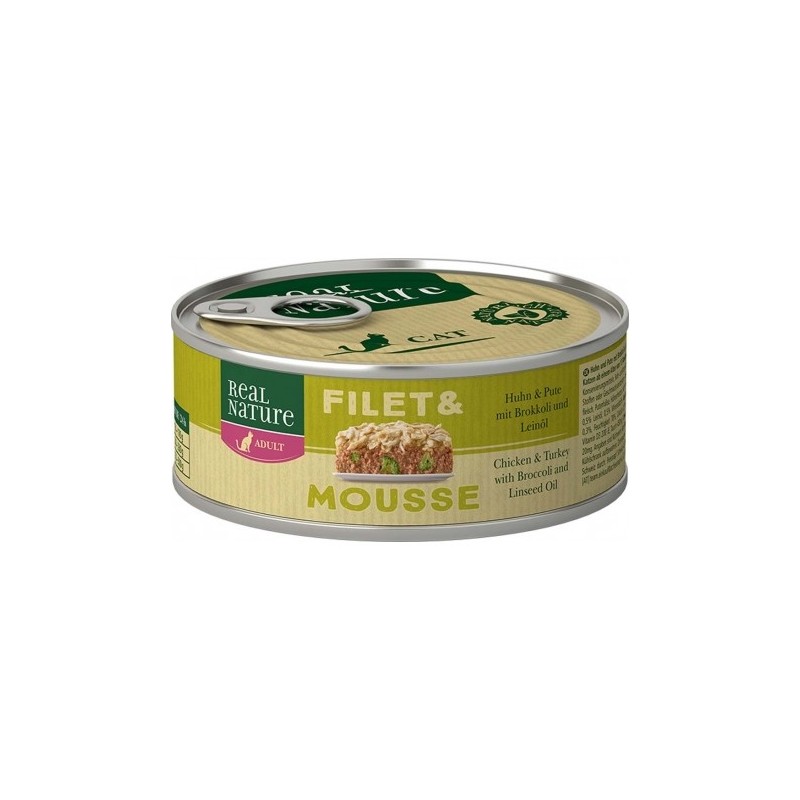 Real Nature Classic Para Gatos Latitas Pollo Pavo Mousse