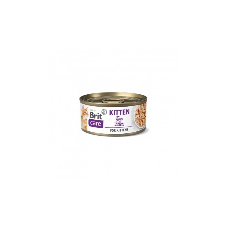 Brit care cat kitten filetes de atun comida húmeda gato