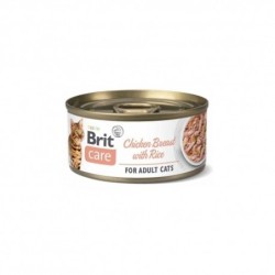 Brit care cat pechuga pollo con arroz comida húmeda gato