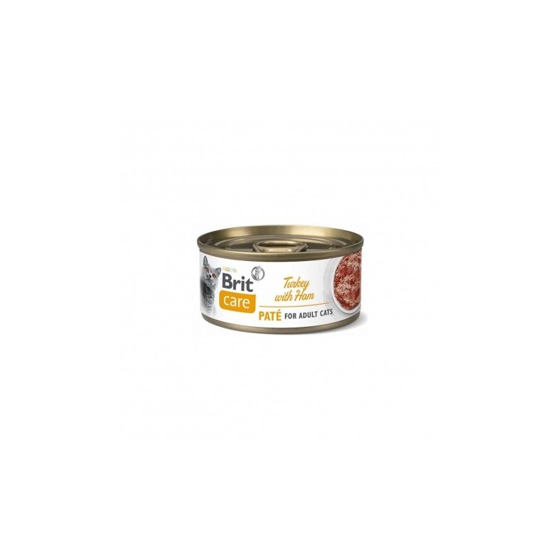 Brit care cat pate pavo con jamon comida húmeda gato