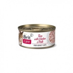 Brit care cat atun con pollo y leche comida húmeda gato