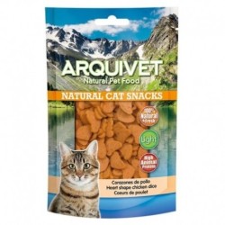 Golosinas para gatos Snack gato - Corazones de pollo 50g