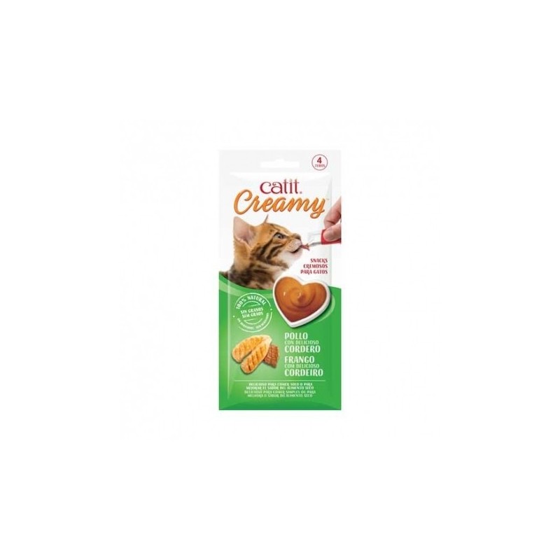 Catit Snack Creamy Pollo y cordero gatos