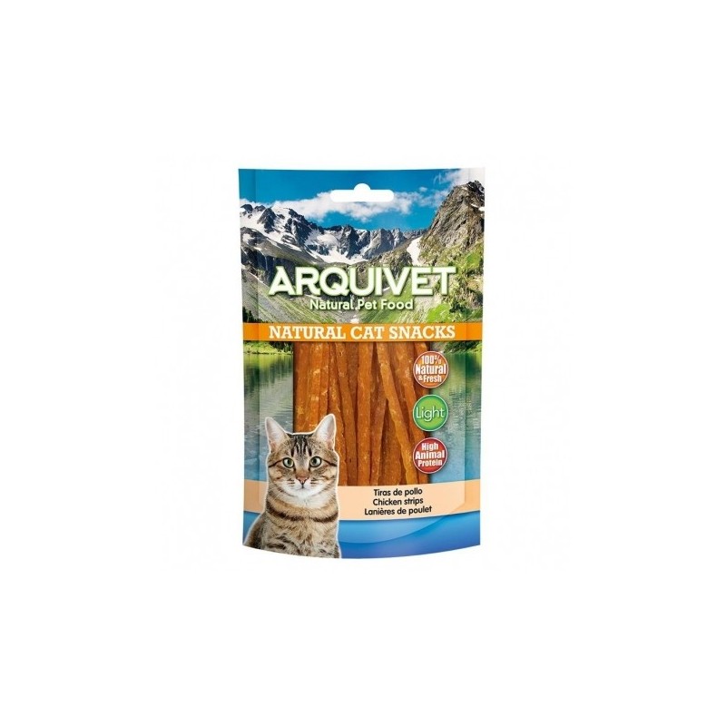 Golosinas para gatos Snack gato - Tiras de pollo 50g