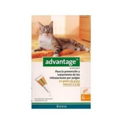 Advantage pipetas antiparasitarias para gatos [2 formatos]