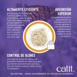 Catit Go Natural Arena Guisantes Vainilla gatos