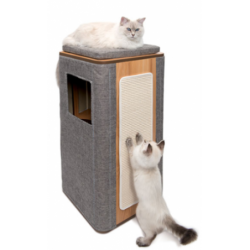 Catit Vesper Cubo Tower Gris gatos