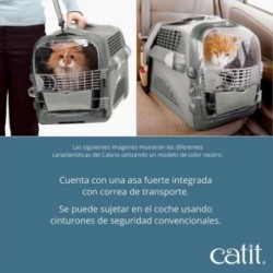 Catit Cabrio Transport Cherry gatos