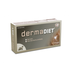 Dermadiet 60 compr. Complem. Perro y gato. Nutre piel y pelo.