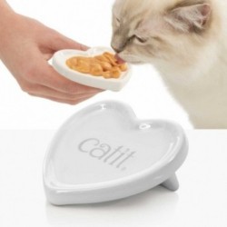 Catit Plato Corazon Creamy gatos