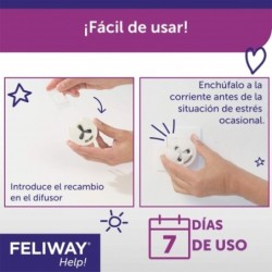 Feliway Help Antiestrés Gatos 3 Recambios