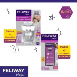 Feliway Help Antiestrés Gatos 3 Recambios