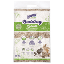 Bunny Lecho Natural Lino 35 L Para Conejos Y Roedores