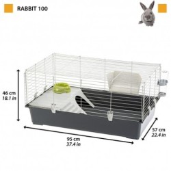 Jaula Rabbit 100 El Grey Ferplast