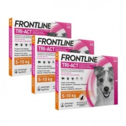 Frontline Tri-Act Pack Ahorro 18 pipetas para perros pequeños (5-10KG)