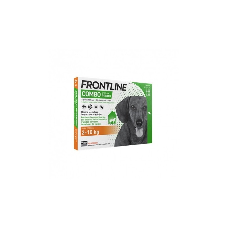 Frontline Combo 2- 10 Kg Pipetas Antiparasitaria Perro