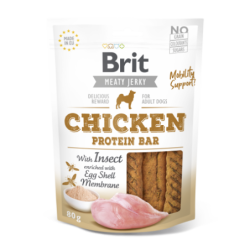 Brit jerky snack with insect protein bar pollo golosinas para perros