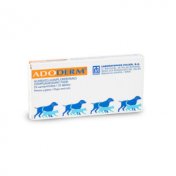 Ado Derm 25 cds. Perros y gatos. Comprimidos dietéticos pelo y uñas