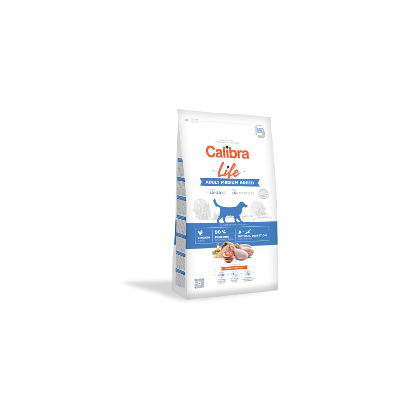 Calibra dog life adult medium breed pollo comida para perros