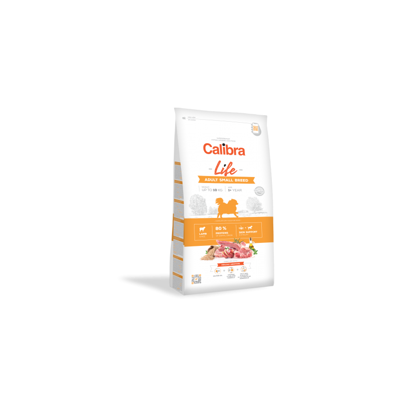 Calibra dog life adult small breed cordero comida para perros