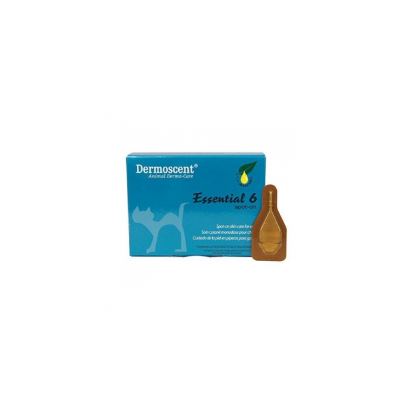 Dermoscent essential pipetas para gato cuidado de la piel 4 unidades