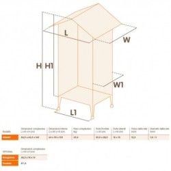 Jaula Hemmy Wooden Aviary Ferplast