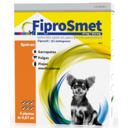 Fiprosmet pipetas antiparasitarias para Perros 6pip