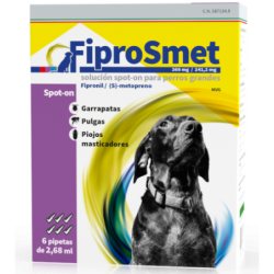 Fiprosmet pipetas antiparasitarias para Perros 6pip