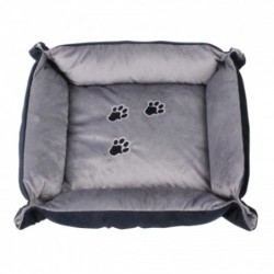 Pawise Cama Rectangular Delux Azul/Gris gatos