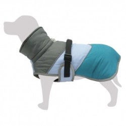 Impermeable azul y gris Adventure para perros