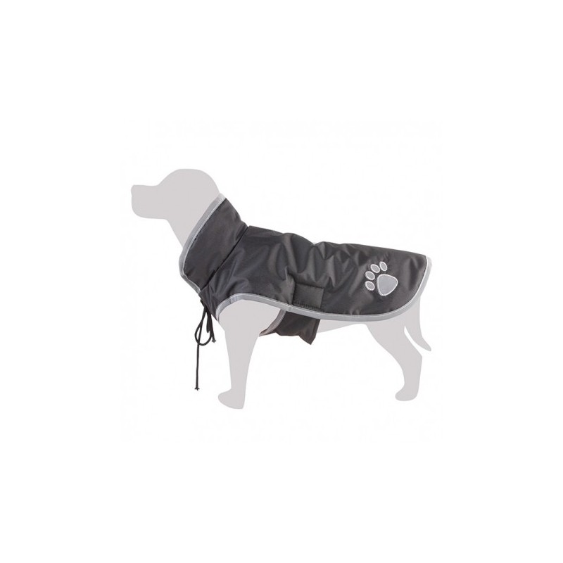 Impermeable negro para perros