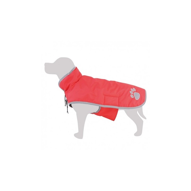 Impermeable rojo para perros