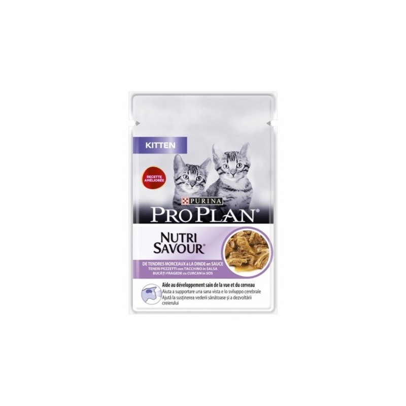 PRO PLAN Gato Kitten Pavo en Salsa 85g