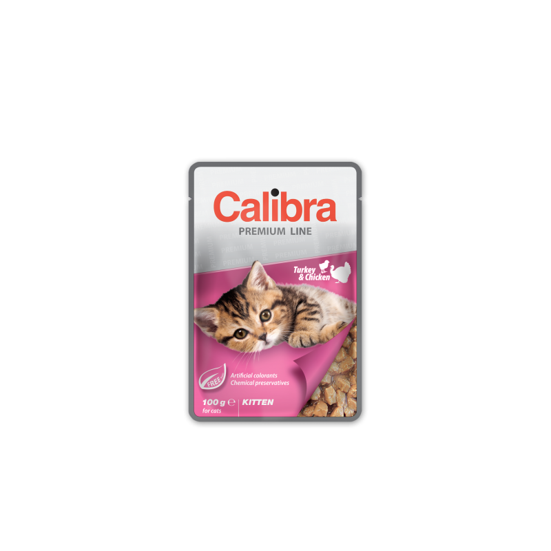 Calibra cat kitten pouch alimento húmedo pavo pollo