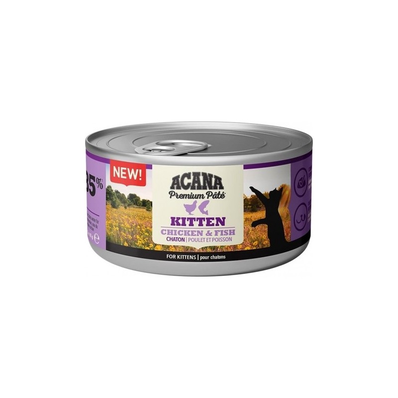 Acana Pack De Latas Pollo y Pescado Para Gatitos Kitten