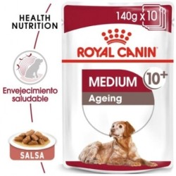 Royal Canin Ageing Medium Pouch Para Perro Senior 10x140g