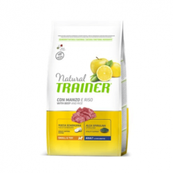 Natural Trainer Adult Small & Toy pienso para perros con ternera