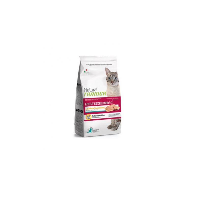 Pienso Trainer para gatos Esterilizados con carne blanca fresca