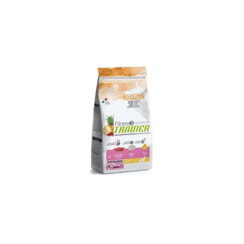 Fitness 3 Puppy & Junior Mini Pato y Arroz (Sin Gluten)