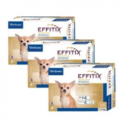 Effitix antiparasitario Pack Ahorro 12 pipetas para perros mini (1